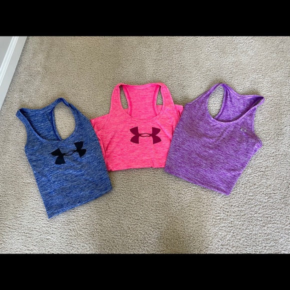 Under Armour Tops - Bundle 3 under armour Racerback tanks medium